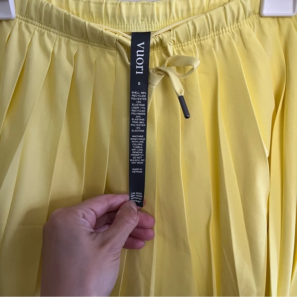 Vuori Clementine Skort Women's S Yellow Golf Tennis Pickleball Skort Athleisure - Picture 2 of 6